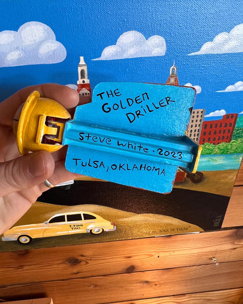 Golden Driller PEZ Dispenser